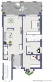 Grundriss 3 Schlafzimmer