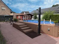 Pool mit Außendusche