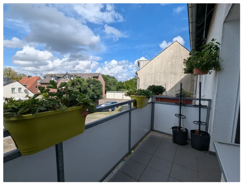 Blick vom Balkon