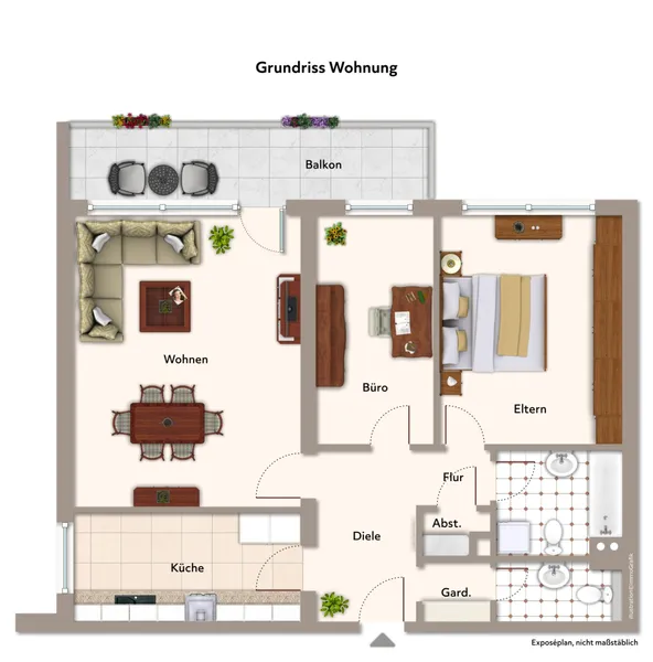 Grundriss Wohnung