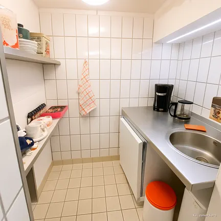 Teeküche im Untergeschoss