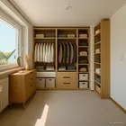 Haushälfte rechts mit möglicher Möblierung als Ankleidezimmer