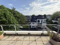 Blick vom Balkon Richtung Mühlengraben