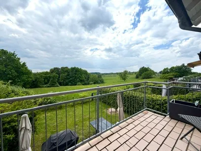 Blick vom Balkon