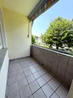 Überdachter Balkon mit Markise