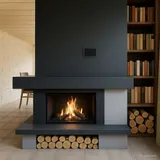 Möglicher modernisierter Kamin im Erdgeschoss
