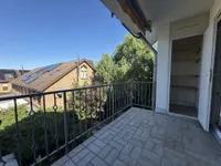 Balkon mit praktischem Abstellraum