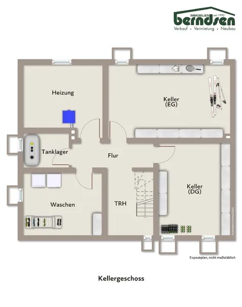 Grundriss: Kellergeschoss