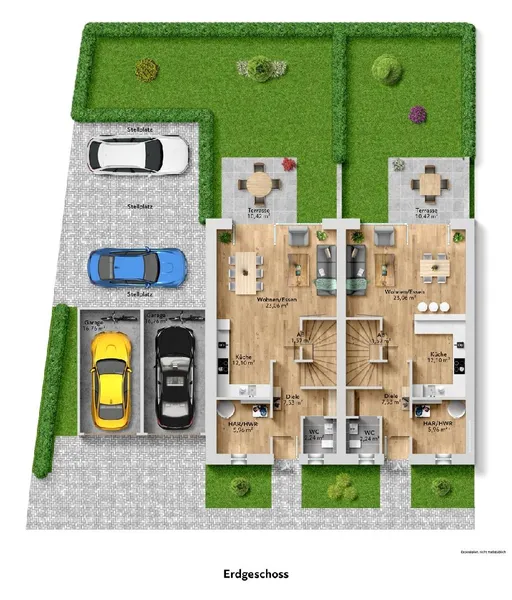 Erdgeschoss rechte Hälfte