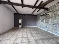 Wohnbereich mit Kamin 