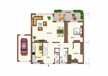 Grundriss: Erdgeschoss