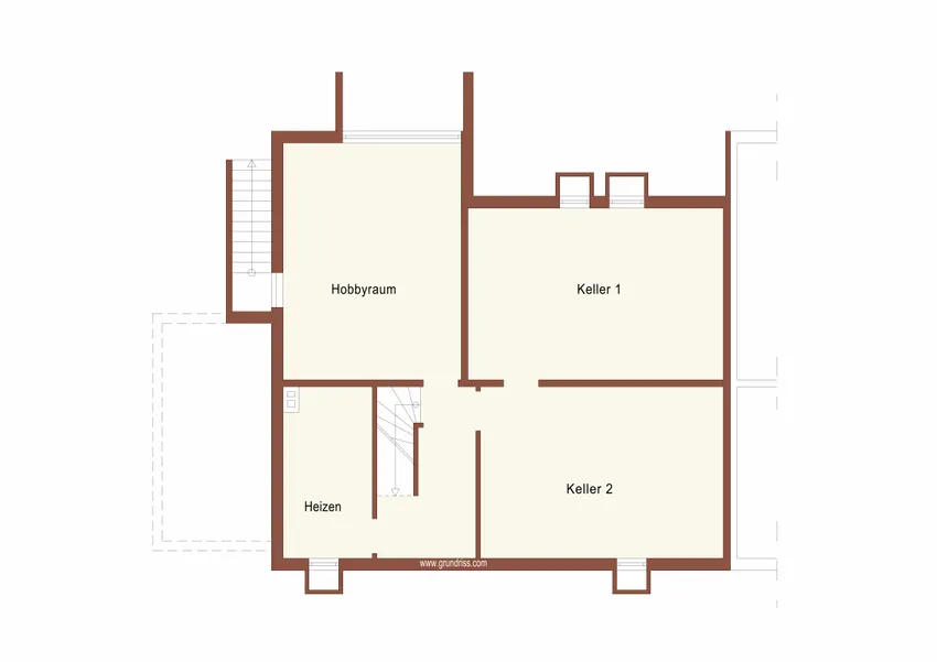 Grundriss: Kellergeschoss