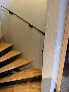 Treppe zum Dachgeschoss