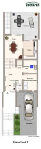 Grundriss: Ebene 2 und 3