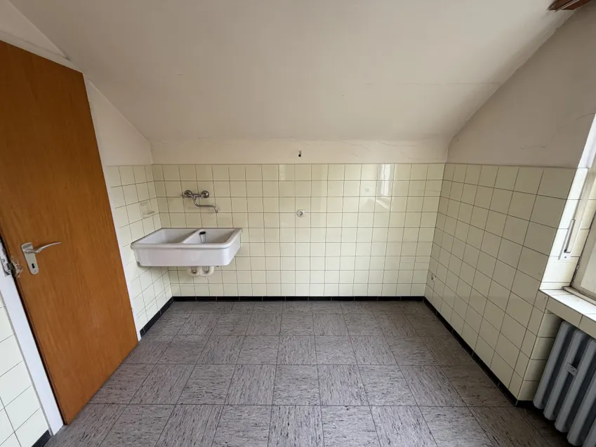 Küche im Dachgeschoss