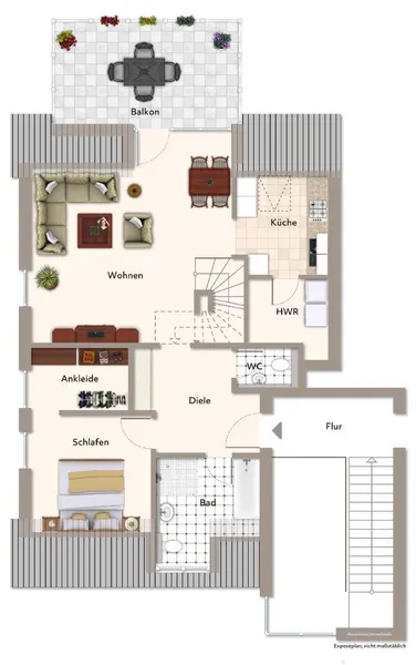 Grundriss Obergeschoss