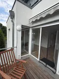 Balkon mit Markise