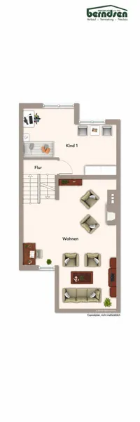 Grundriss: Ebene 2 und Ebene 3