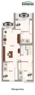 Grundriss: Obergeschoss