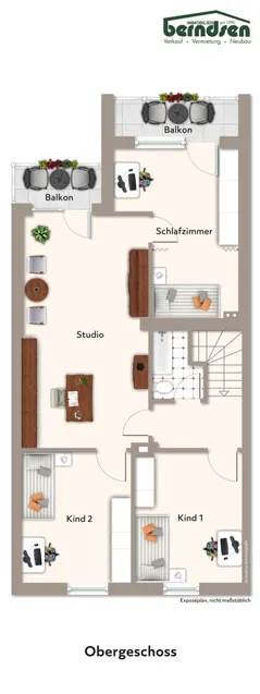 Grundriss: Obergeschoss