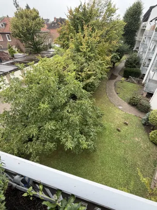 Balkonblick in den Garten