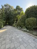 gepflasterte Terrasse 