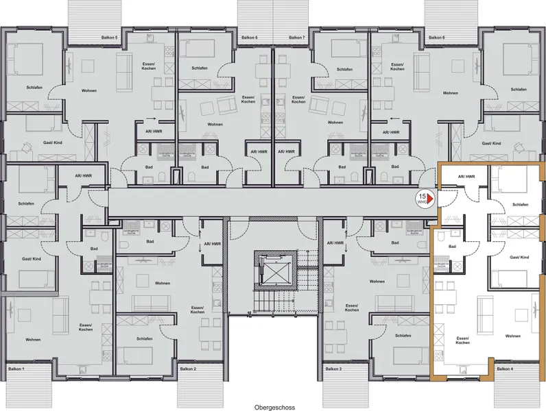 1. OG Wohnung 15