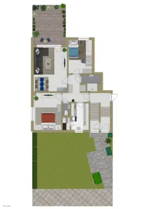 Wohnung und Außenbereich