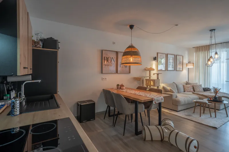 Wohn Ess Kochbereich