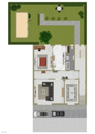 Erdgeschoss und Außenbereich