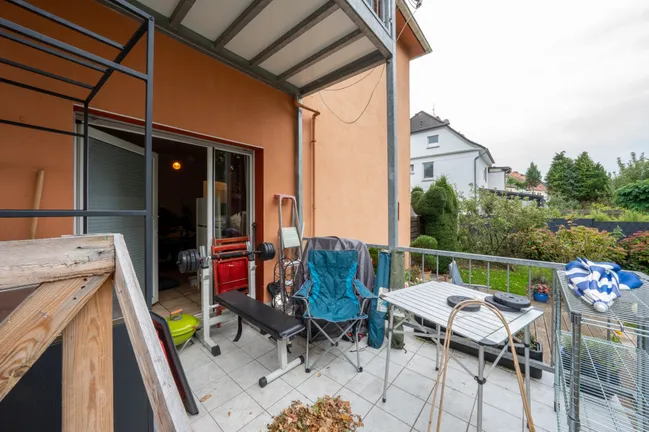 Balkon Erdgeschoss Garten Zugang