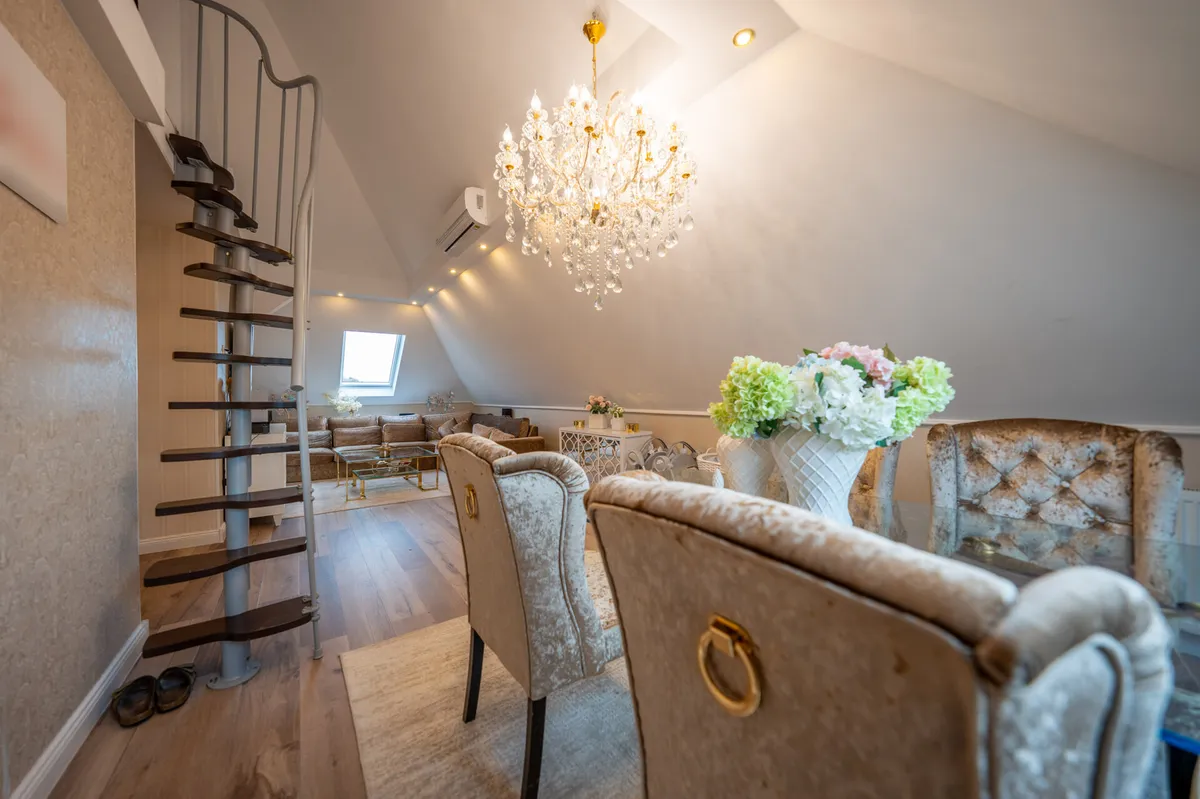 Ansicht Esszimmer Wohnzimmer