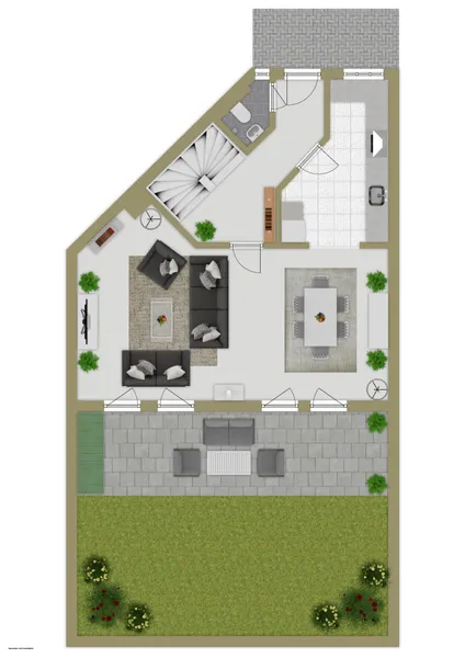 Erdgeschoss & Außenansicht