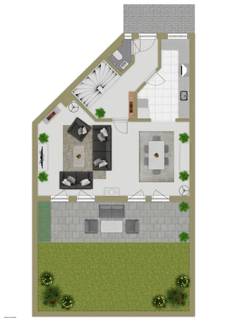 Erdgeschoss & Außenansicht