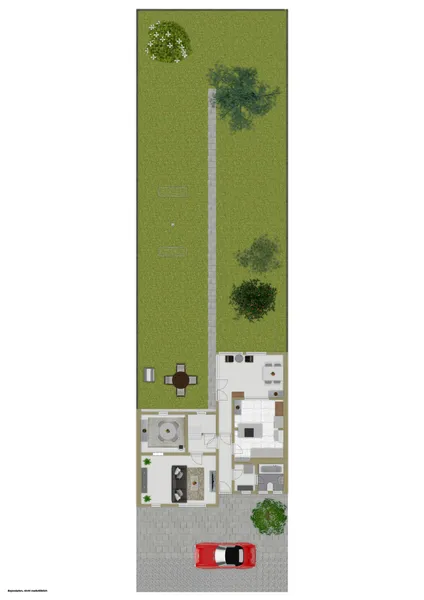 Erdgeschoss und Außenbereich