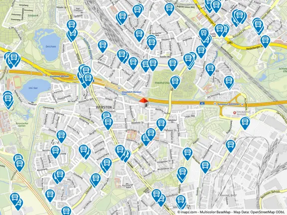 Geolyzer Kartenausschnitt
