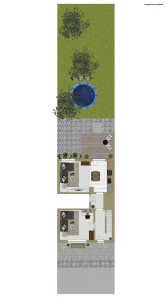 Erdgeschoss und Außenbereich