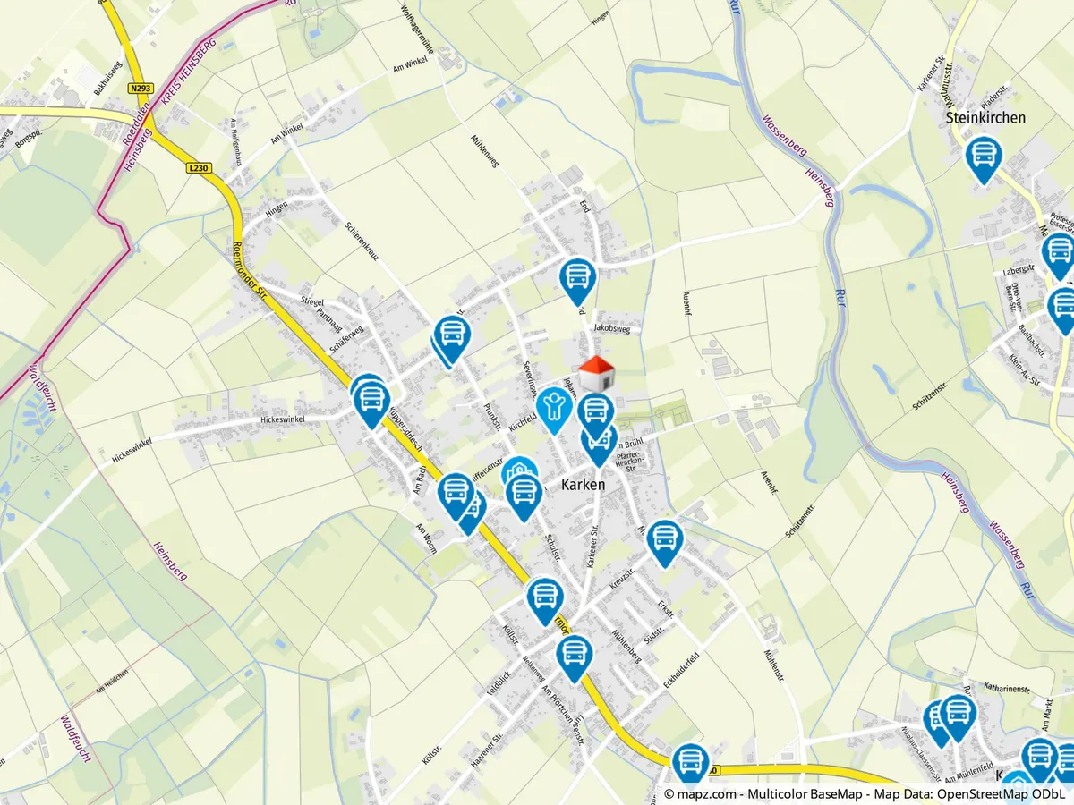 Geolyzer Kartenausschnitt