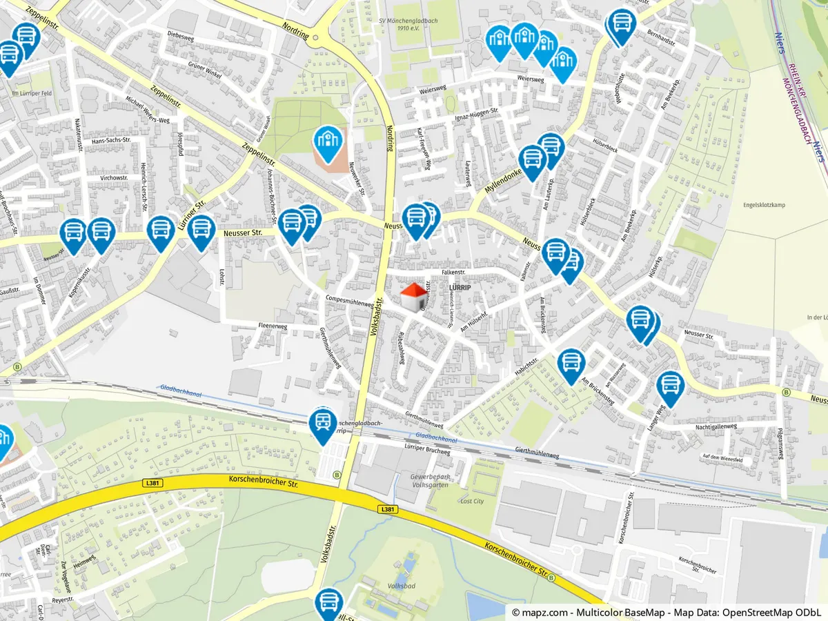 Geolyzer Kartenausschnitt