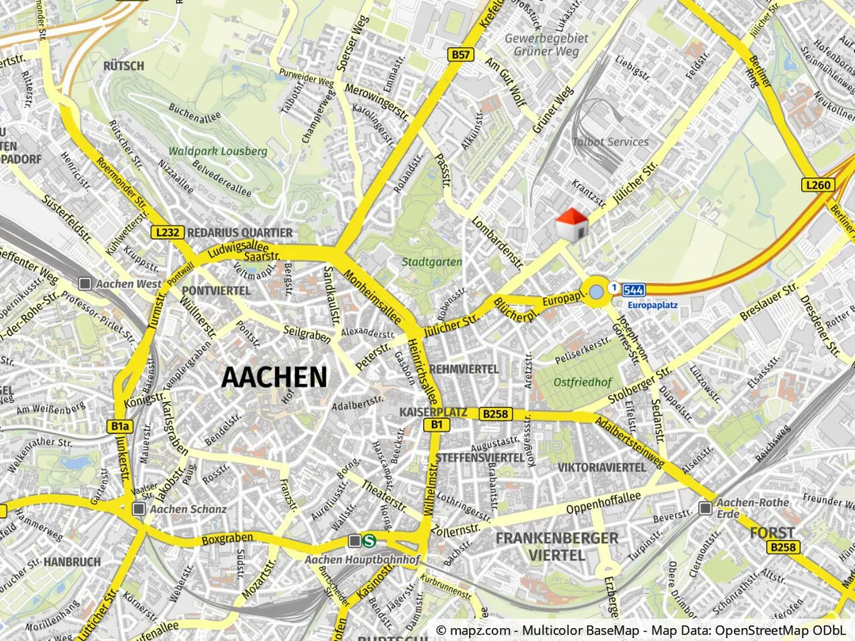 Geolyzer Kartenausschnitt