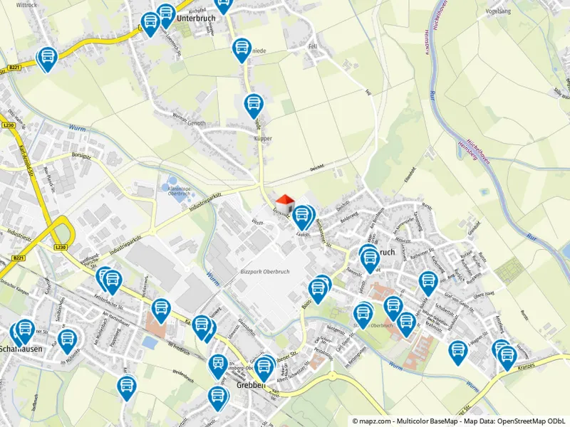 Geolyzer Kartenausschnitt