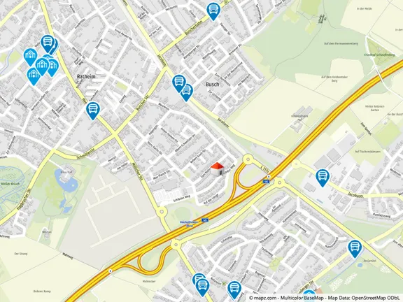 Geolyzer Kartenausschnitt