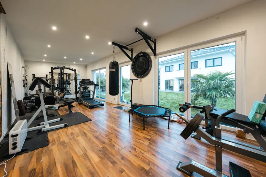 Gartenhaus Fitnessraum