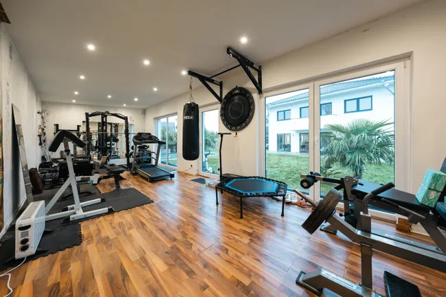 Gartenhaus Fitnessraum