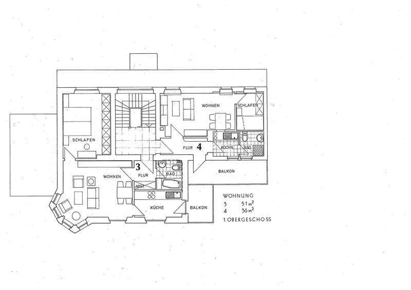 Grundriss 1. Obergeschoss