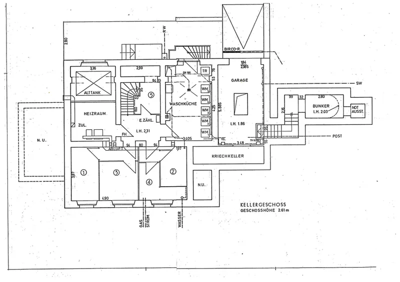 Grundriss Kellergeschoss