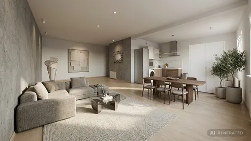 Wohnzimmer KI generiert