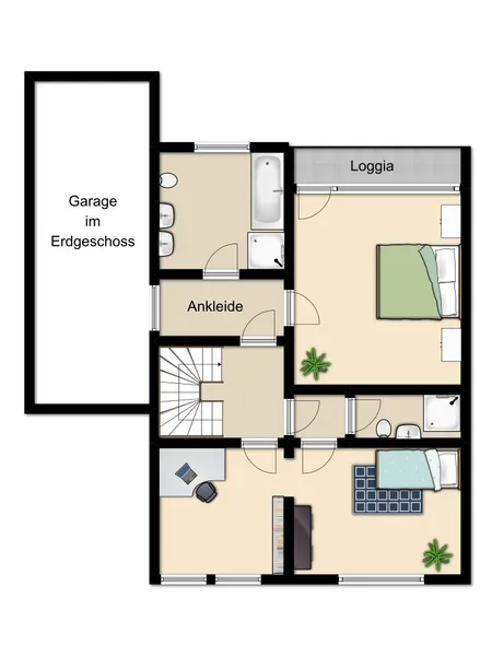 Grundriss Obergeschoss