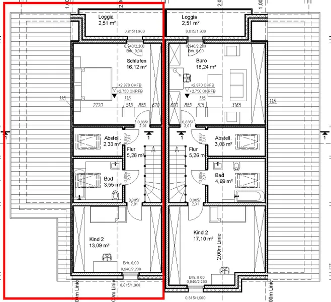 Grundriss Dachgeschoss