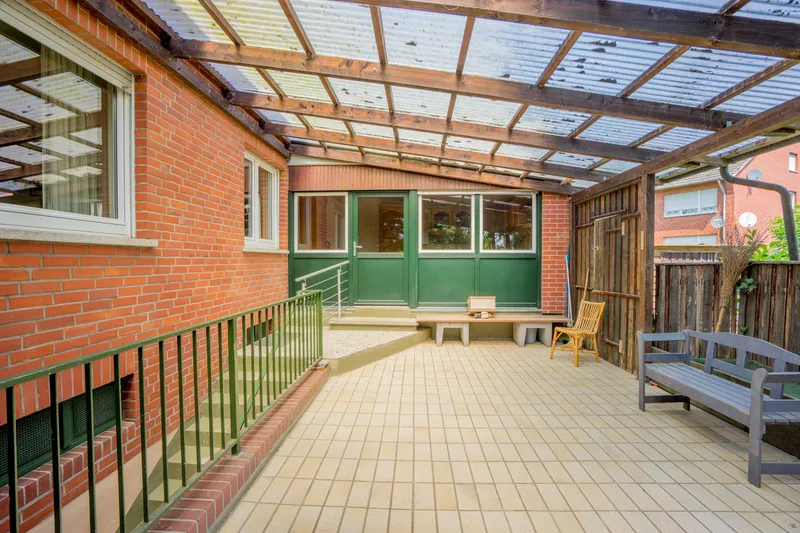 Überdachte Terrasse